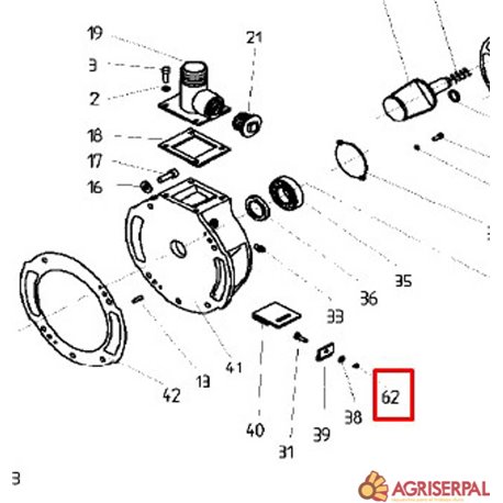 N.62. Tuerca para KD-3000/14000